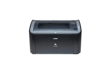 picture of a black canon laser printer